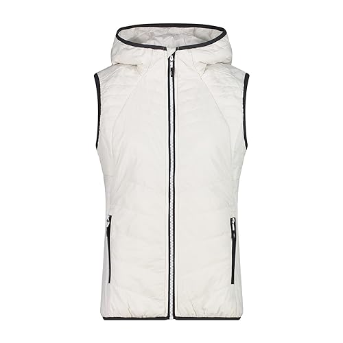 CMP Damen Hybrid Hoodie Weste, b.co Gesso, 44 CMP Damen Hybrid Hoodie Weste, b.co Gesso, 44