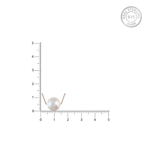 GIVA 925 Silver Rose Gold White Pearl Necklace | Gifts for Girlfriend, Gifts for Women and Girls |With Certificate of Authenticity and 925 Stamp |... - Image 5