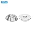 PATIKIL M4 Finish Countersunk Washer, 30pcs 13mm Dia. 3.2mm Tall Solid 304 Stainless Steel CNC Finish Cup Washer Screw Head Gasket for Industrial Construction
