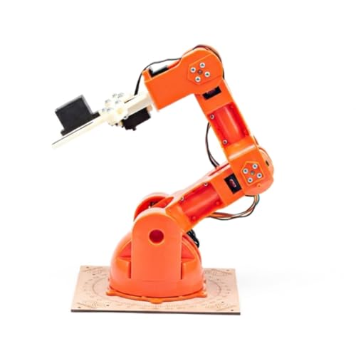 Image of Arduino TinkerKit Braccio Robotic Arm Kit Compatible with Arduino | DIY Programmable Robot Arm with High-Torque Servo Motors | STEM Learning & Robotics Projects for Students & Makers