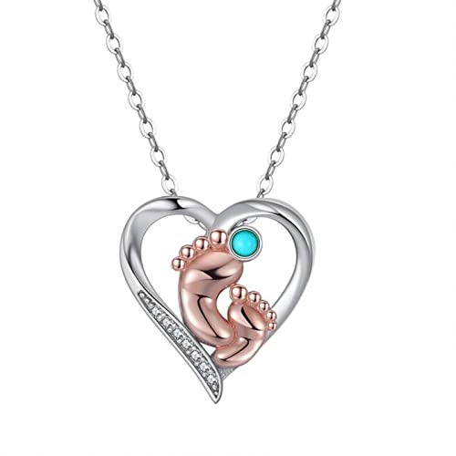 Collier Turquoise naturelle et argent 925 pour femme | Bijou cœur