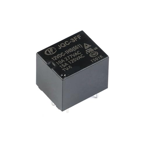 Relais 12V CC JQC-3FF haute capacité 10A pour commutation stable - 3