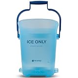 San Jamar Plastic Light Duty Ice Tote, 6 Gallons, Blue