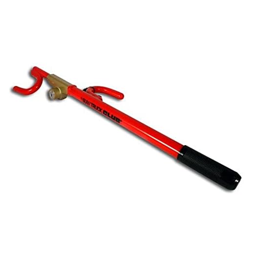 The Club 2100 Truck/SUV Club Steering Wheel Lock, Red