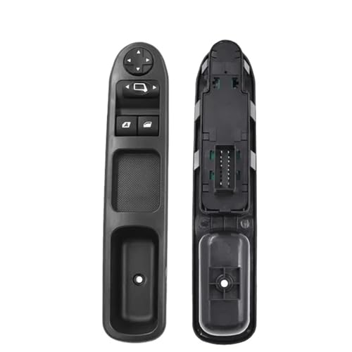 Interruptor Botonera Ventana Para Peugeot 207 para Stufenheck 2007 2008 2009 2010 2011 2012 2013 2014 LH Interruptor de ventanilla principal de control eléctrico delantero del conductor 6554QC Ventana