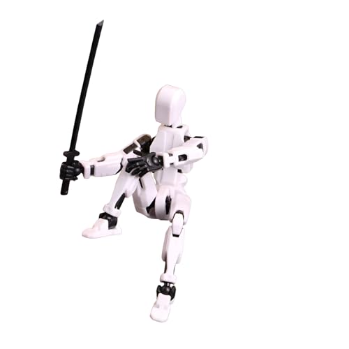 組み立て人形玩具 3d おもちゃ 関節 可動 ロボット玩具 武器付き 13関節可動で無限のポーズが可能 子供向け3Dモデル 創造力を解放する 子供向け 誕生日プレゼント 面白いおもちゃ 関節 動ける 練習 模型