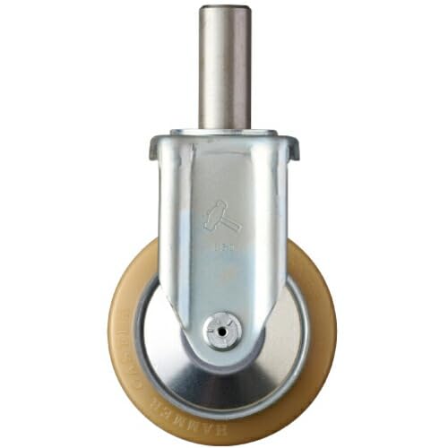 Hammer Insertion Fixed Urethane Wheel (Roller Bearing) 4.9 inches (125 mm) 420SKR-URB125