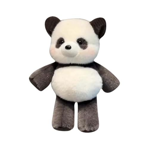 Generisch 2026 Panda a correr, boneca macia, peluche para bebé, interação entre pais e filhos, adequado para aniversários, férias e aniversários. (Preto, 45 cm)