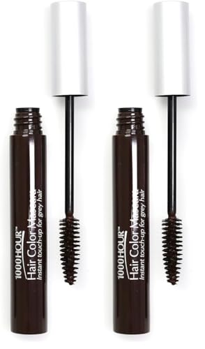 1000 HOUR Hair Mascara - Medium Brown, 7 g (Pack of 2)