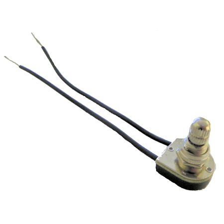 Image of NICKEL SINGLE POLE ROTARY SWITCH 3 /8 inch