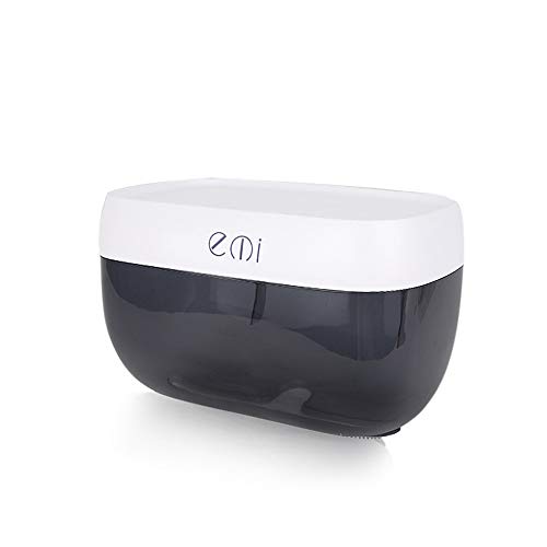 Preisvergleich Produktbild SLHP Feuchtpapierbox Multifunktion Badezimmer Toilettenpapier Wandhalterung Toilettenpapierhalter Kunststoff Wasserdicht WC Badaccessoires (Schwarz)