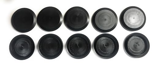 Caplugs BPF-SI-415 - BPF Series - Button Plugs with Flush-Type Heads - Pack of 10 - Low-Density Polyethylene - Black - to Fit Hole Size 1.5
