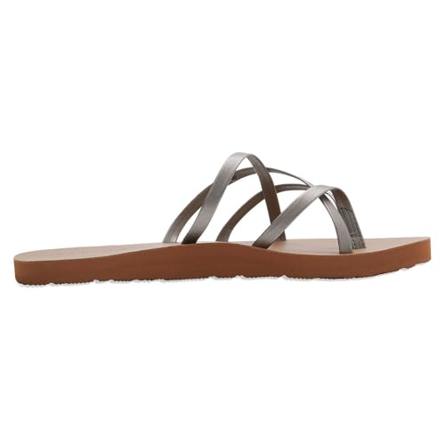 Image of Volcom Women's New School Strappy Flip Flop Flat Slide Sandal