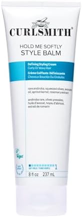 CURLSMITH Hold Me Softly Style Balm - Curl Enhancing, Soft Hold Curl Cream, Lightweight, No Crunch Curl Cream, For All Curl Types, Vegan & Cruelty Free
