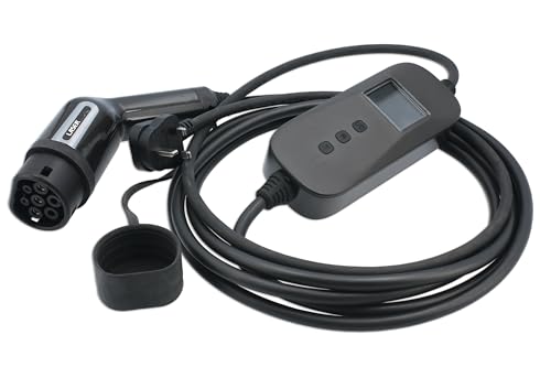 Laser 9107 Ev Charging Cable - 13A T2 Female-Uk Plug W/Charger Ip68