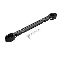 Aramox Motorrad Balance-Stange, 22 mm Universal-Querstange aus Aluminiumlegierung, Motorradlenker, Hebelzubehör Verstärkung (Schwarz)