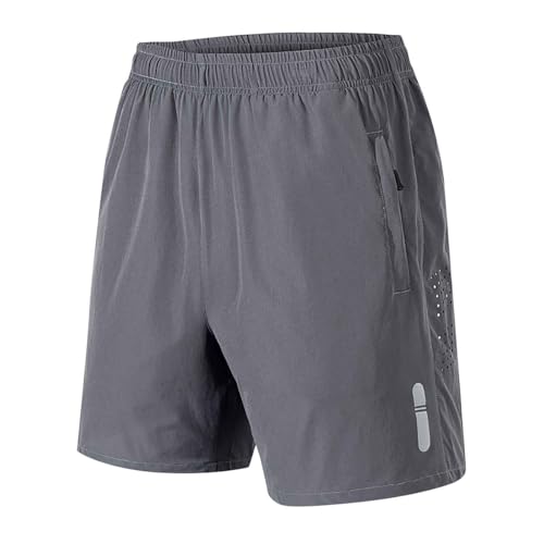 Short homme respirant pour entraînement de gym et exercice d'extérieur en polyester flexible