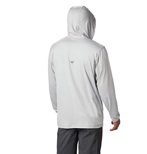 Columbia Men's Slack Tide Henley Hoodie, Cool Grey Heather, Small #TOP1