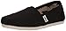 TOMS Women's Canvas Slip-On,Black,7 M