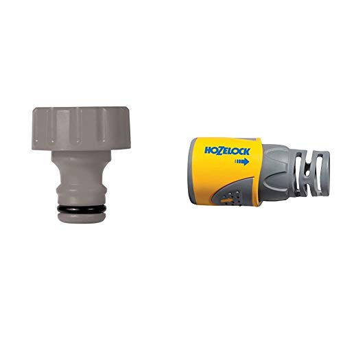 Image of Hozelock Inlet Adaptor for Reels and Carts & Hose End Connector Plus (12.5mm & 15mm)