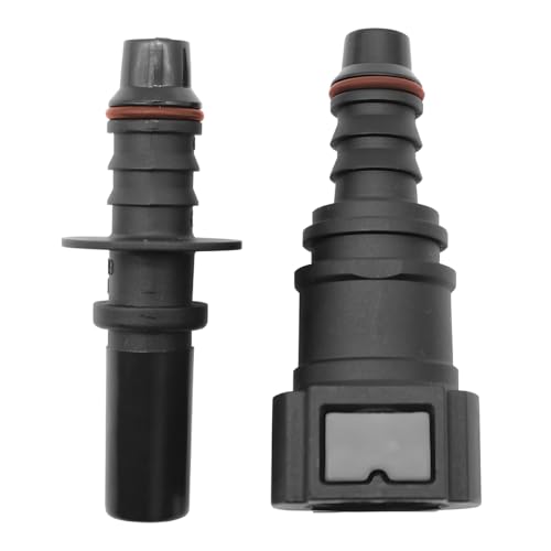 JNNJ 2 Piezas Coche De Combustible De La Manguera Del Tubo De Acoplador, Conector Tubo Combustible Desconexión Rápida, Línea Combustible Conector Hembra Macho Repuesto, Accesorios Auto(ID8)