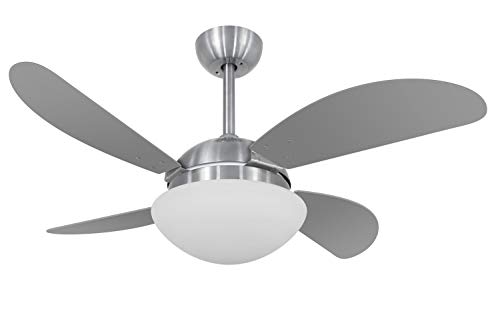 Ventilador De Teto Volare Escovado Vd42 Fly Titânio 127v Volare Volare 110v Escovado