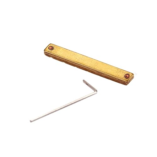 Toddmomy Adjustable Brass Guitar Nut Replacement String Acoustic Guitar Bridge Nut Durable Portable present for Guitarists Standard