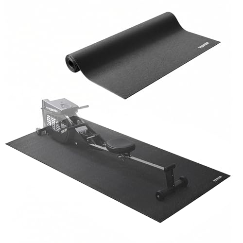 VEVOR Treadmill Mat for Carpet Floor, 1/4" Thick, 36" x 72" Exercise Equipment Mat for Treadmills, Elliptical, Rowing Machine, High Density PVC Floor Protector, Waterproof and Non-Slip for Home Gym by VEVOR - Used condition - CA$36.17