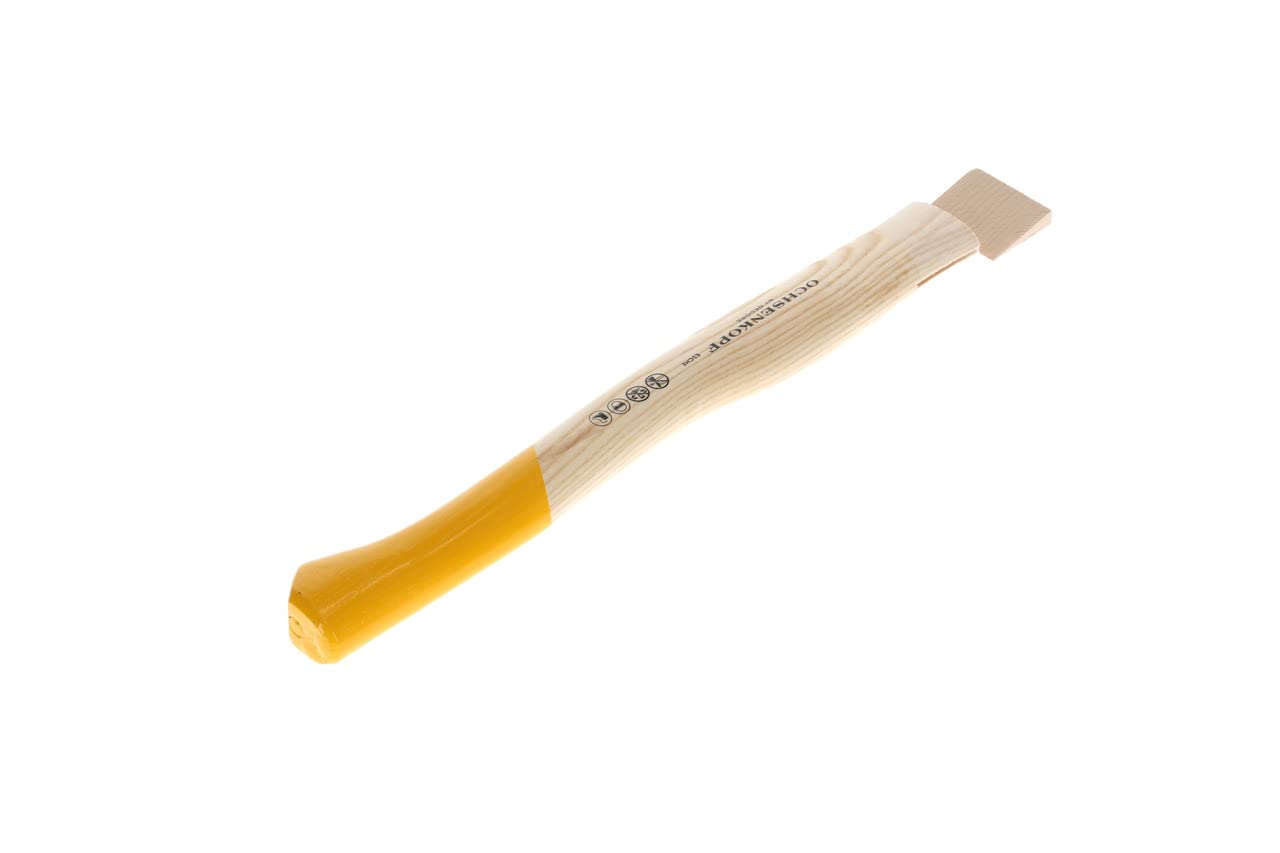 OCHSENKOPF Manico di Ricambio per Zappino Tiratronchi Ascia Forestale, Manico in Frassino, 380 mm, 205 g, a Forma di Piede di Porco, Utensile Forestale, OX E-78 E-0380