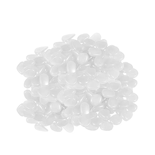 Lot de 100 galets de jardin phosphorescents Cover