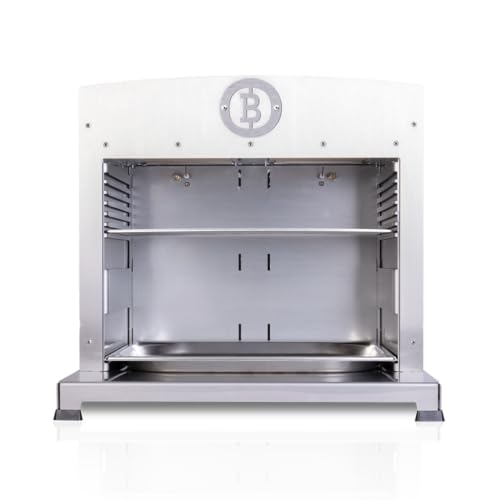 Beefer TwinPro - 800° Oberhitzegrill - Vollständig aus massivem Edelstahl mit doppeltem Garraum - Made in Germany - Mit zwei einzeln regulierbaren Hochleistungsbrennern