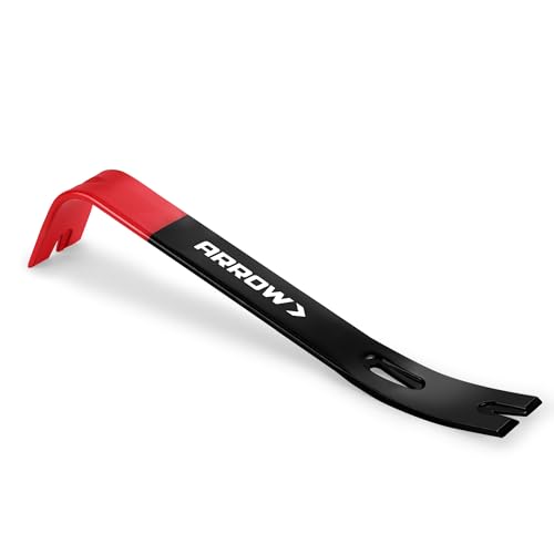 ARROW 12' Pry Bar & Nail Puller Heavy-Duty Carbon Steel, Flat Bar...