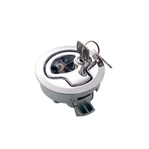 379-2Pcs Flush Pull Hatch Latch Lock Pa-6 Insert With Keys For Boat Marine Hardware #TOP7