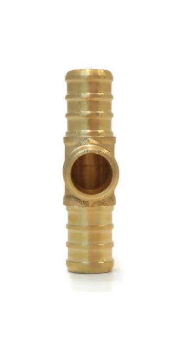 JMF 1/2 in. Dia. x 1/2 in. Dia. x 1/2 in. Dia. Compression to Compression to MPT Yellow Brass Tee