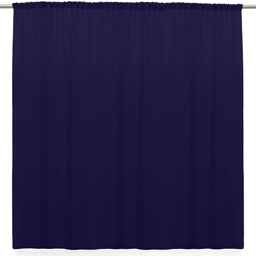 Ultimate Textile 8 ft. Polyester Backdrop Drape Panel, Purple