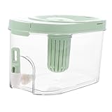 JAMNGHB Dispensador de bebidas a prueba de fugas con grifo, recipiente de bebidas heladas de gran capacidad para nevera y jarra de agua al aire libre con grifo