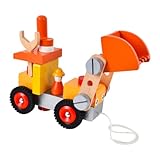 Beaupretty Bagger Modellspielzeug aus Zusammenbaubar Lehrreiches Ingenieursfahrzeug Bunte Farben...