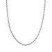 Honolulu Jewelry Company 14K Solid White Gold Cable Chain Necklace