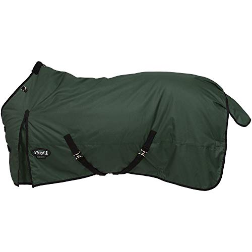 Tough-1 Basics 1200D Watrproof Poly Turnout Blanket Green/Hunter 75 #TOP10