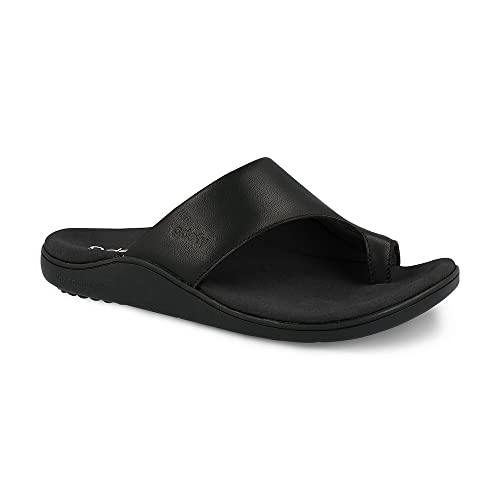 Gravity Defyer Men's GDEFY Etztal Leather Sandal - US - VersoShock Proven Performance Orthotic Slides