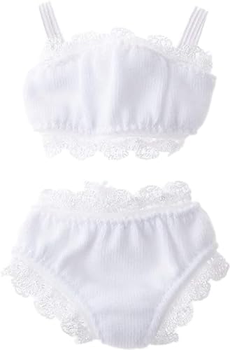 1/6 ホワイト レース 下着 スーツ 可愛い BJDドール 服アクセサリー 白