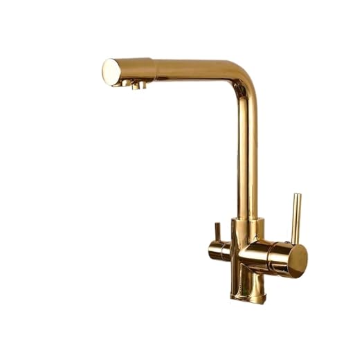 Grifo de latón cromado bimando para un control preciso de temperatura