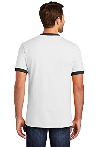Apparel Globe Men's Core Cotton Short Sleeve Ringer T-Shirt, Soft Crewneck Tshirt, Comfortable Classic Fit, Removable Tag2