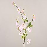 artplants.de Rama de Cerezo Valeska, 25 Flores, Rosa Claro, 80cm - Rama Artificial - Elemento Decorativo