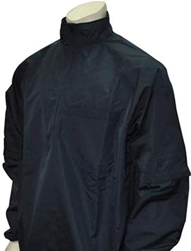 Smitty | BBS-326 | Major League Style | Convertible Half Sleeve Lightweight Pullover Umpire Jacket | Water Resistant| Baseball Softball | Elite Umpire's Choice! (Navy, 3XL)