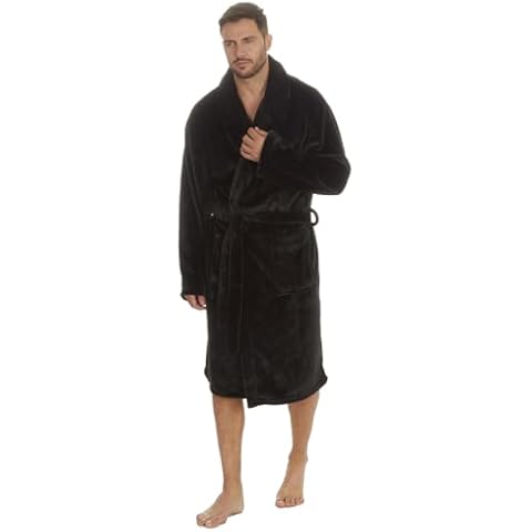 Style It Up Men's Plus Size Fleece Gown Cover