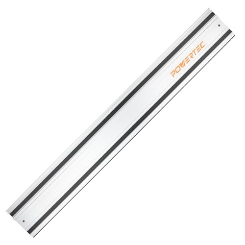 Image of POWERTEC 71153 Track Saw Guide Rail for Makita or Festool Track Saws | 55 inch Guide | For Perfect Repeatable Rip Cuts| For Optimized Bevel & Straight Cuts