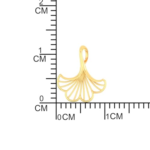 Image of P.C. Chandra Jewellers 14K Gold Pendant (without chain) With Ginkgo Leaf Design For Women - 0.15 Gram