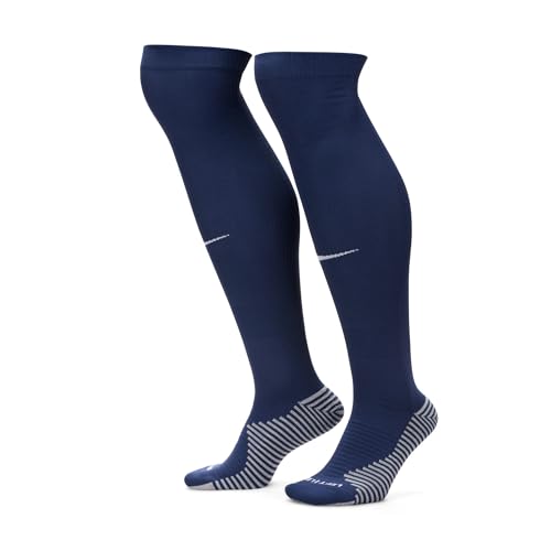 Nike U NK Strike Kh-Wc22 Team Chaussettes Montantes au Genou, Bleu Marine/Blanc, m Mixte