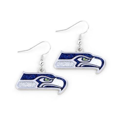 NFL Seattle Seahawks Glitter Dazzle Earrings